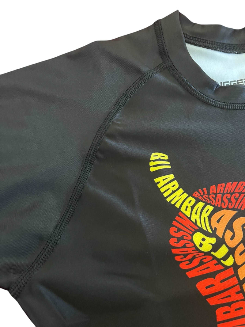 Ruggeda Rash Guard: BJJ Armbar Assassin Edition!