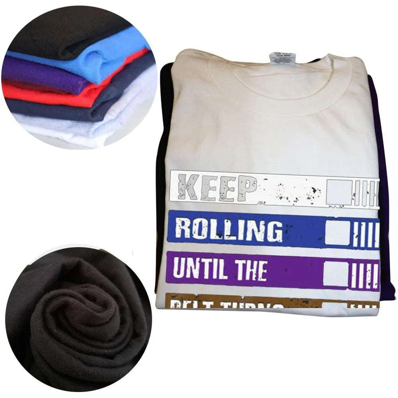 🎉 Upgrade Your Wardrobe with the "Keep Rolling Until the Belt Turns Black" BJJ T-Shirt! 🎉