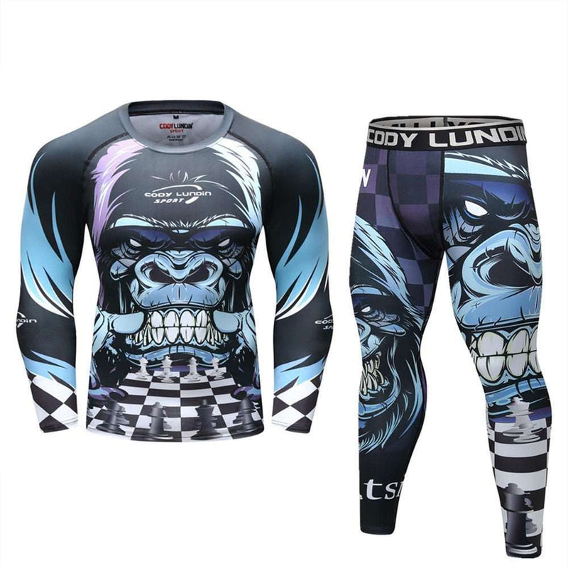 BJJ - JUJITSU TRAINING SUIT - RASHGUARD - JUJITSU PANTS - JUJITSU SPATS