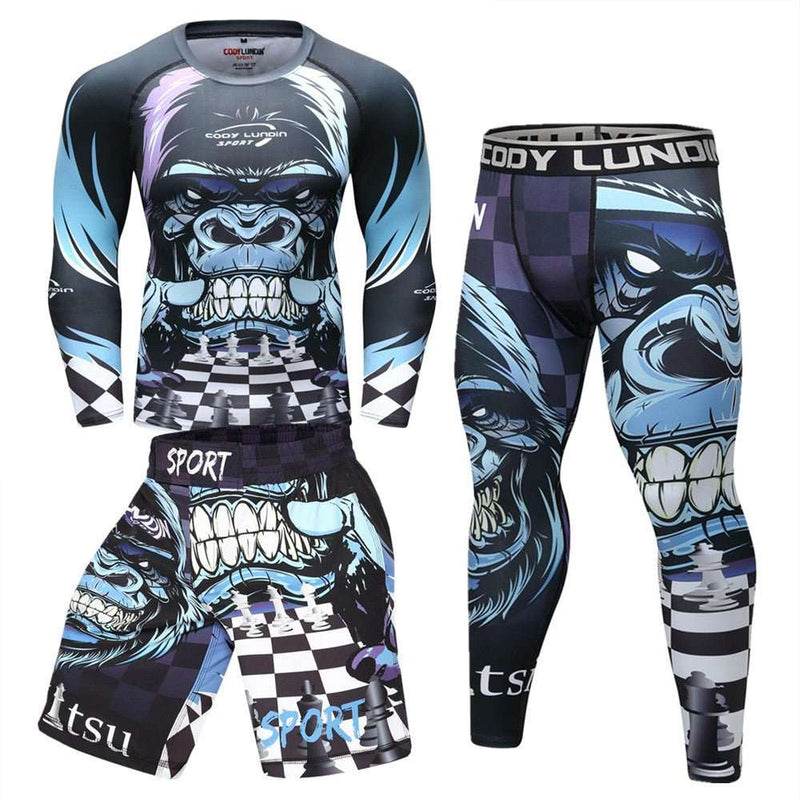 BJJ - JUJITSU TRAINING SUIT - RASHGUARD - JUJITSU PANTS - JUJITSU SPATS