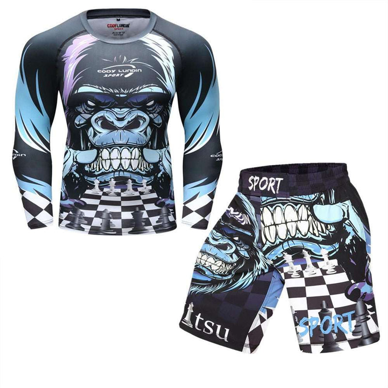 BJJ - JUJITSU TRAINING SUIT - RASHGUARD - JUJITSU PANTS - JUJITSU SPATS