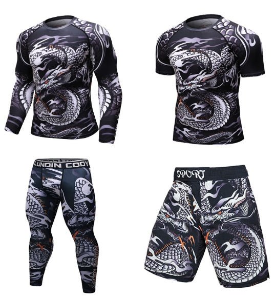 Crush Your Workout with Ruggeda Store's Brazilian Jiu-Jitsu Compression Rashguard!