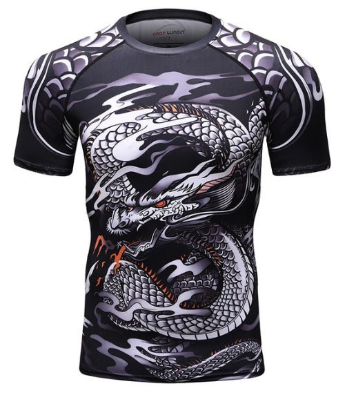 Crush Your Workout with Ruggeda Store's Brazilian Jiu-Jitsu Compression Rashguard!