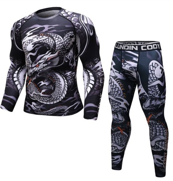 Crush Your Workout with Ruggeda Store's Brazilian Jiu-Jitsu Compression Rashguard!