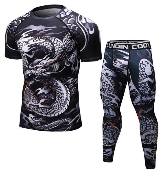 Crush Your Workout with Ruggeda Store's Brazilian Jiu-Jitsu Compression Rashguard!