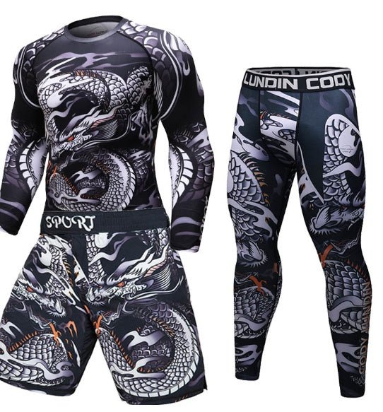 Crush Your Workout with Ruggeda Store's Brazilian Jiu-Jitsu Compression Rashguard!