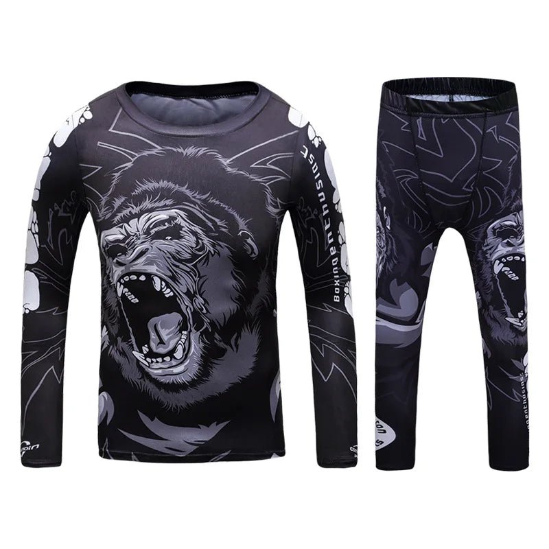 Elevate Your Game with Ruggeda's Kids' Jiu Jitsu Rashguard Set!