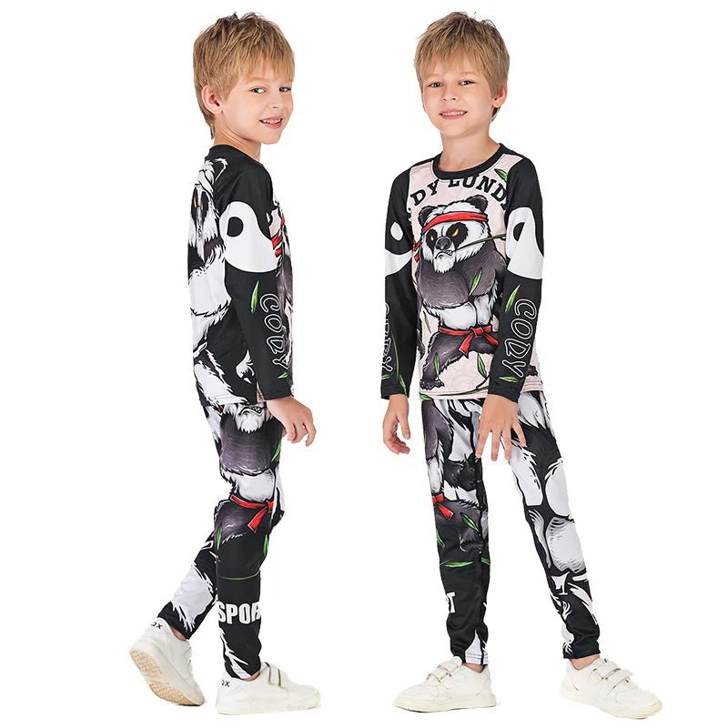 Elevate Your Game with Ruggeda's Kids' Jiu Jitsu Rashguard Set!